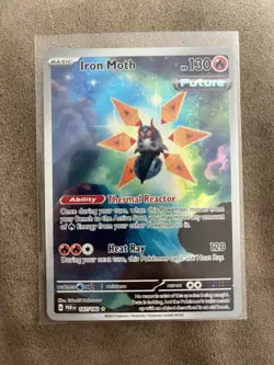 Iron Moth Paradox Rift 187/182 Illustration Rare Mint Pokemon card SV - Image 1