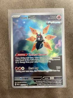 Iron Moth Paradox Rift 187/182 Illustration Rare Mint Pokemon card SV - Image 3