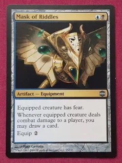 "Mask Of Riddles" x4 - Magic The Gathering - Alara Reborn - 4-Card Playset - Image 1