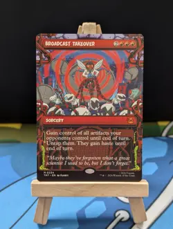 MTG TMNT tmt - Broadcast Takeover - mythic - 234/320 - Non-Foil - Image 1