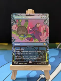 MTG TMNT tmt - Kitsune's Technique - rare - 229/320 - Foil - Image 1