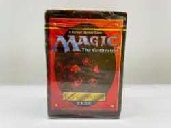 MTG 4th Edition Starter Deck - Japanese FBB Black Border New Sealed Box crushed - Image 1