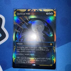 Force Of Will (0019) Foil Borderless MTG Secrets Of Strixhaven Mystical Archive - Image 1