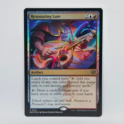 Resonating Lute R 0221 Magic the Gathering Secrets of Strixhaven FOIL - Image 1