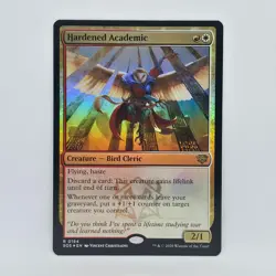 Hardened Academic R 0194 Rare Magic the Gathering Secrets of Strixhaven FOIL - Image 1