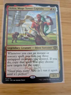 MTG Aziza, Mage Tower Captain 0174 Secrets of Strixhaven M/NM Free UK P&P - Image 1