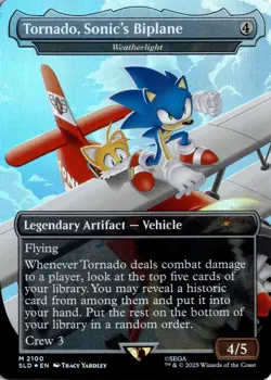 Tornado, Sonic's Biplane Weatherlight 2100 Magic: The Gathering Foil NM - Image 1