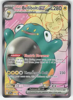 Iono's Bellibolt ex 194 Holofoil Promo Scarlet & Violet Promo Pokemon NM - Image 1