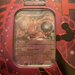 Pokemon Destined Rivals Team Rocket's Mewtwo EX Tin Brand New/Sealed 5 Pack Tin - Image 2