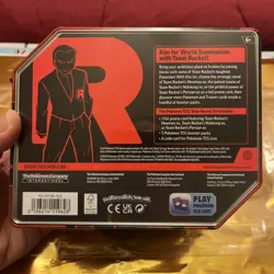 Pokemon Destined Rivals Team Rocket's Mewtwo EX Tin Brand New/Sealed 5 Pack Tin - Image 4