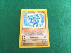Pokemon TCG Machamp 8/102. 1st Edition, Holo - Image 1