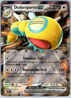 POKEMON TCG - JOURNEY TOGETHER - DUDUNSPARCE EX - 121/159 - NM - Image 1