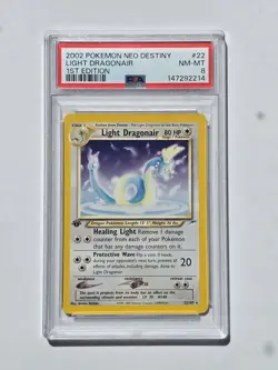 Pokemon Light Dragonair - 22/105 - 1st Edition - PSA 8 - Image 1