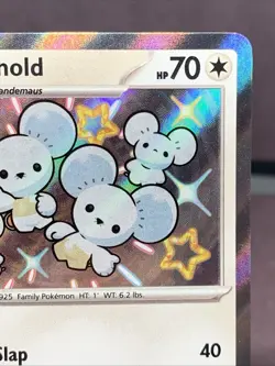 Pokemon TCG Maushold 210/091 Paldean Fates Baby Shiny Holo Rare NM - Image 3