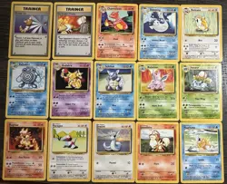 1999 Pokemon Base Set 15 Card Lot - All Excellent Condition - Vintage - Image 1