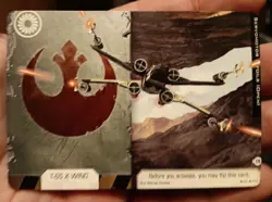 Star Wars X-Wing Servomotor S-Foils Double Sided Full Art Promo Card AMG - Image 1