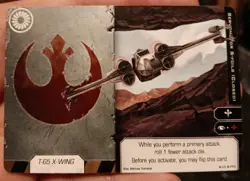 Star Wars X-Wing Servomotor S-Foils Double Sided Full Art Promo Card AMG - Image 2