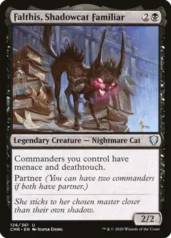 Falthis, Shadowcat Familiar Foil Commander Legends 126 NM MTG - Image 1