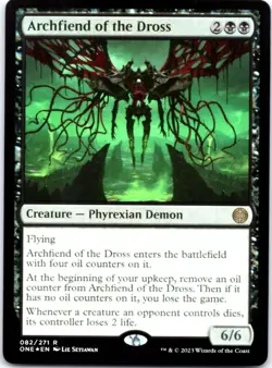 Archfiend of the Dross (Foil) Phyrexia: All Will Be One, 82 NM - Image 1