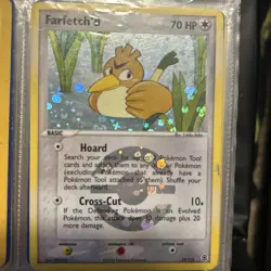 2004 Pokemon Ex Fire Red Leaf Green Farfetch'd foil card, mint condition - Image 1