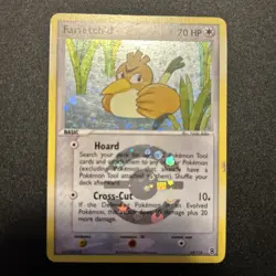2004 Pokemon Ex Fire Red Leaf Green Farfetch'd foil card, mint condition - Image 2