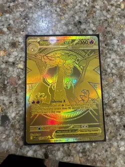 Mega Charizard EX 130/094 GOLD UR - PFL EN Phantasmal Pokemon - NM/M - Image 1