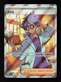 Jacq 236/198 Ultra Rare Scarlet & Violet Pokemon Near Mint - Image 1