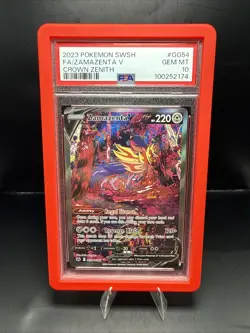 Pokemon PSA 10 GEM MT Zamazenta V GG54/GG70 Crown Zenith Full Art Holo - Image 2