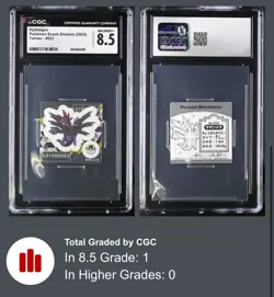 2023 CGC 8.5 Pokemon TOHATO Snack Stickers HYDREIGON #23 PSA BGS POP 1 - Image 3