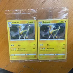 Boltund 076/202 Cosmos Holo Pokemon TCG Sword & Shield Promo Pack - SEALED x2 - Image 1