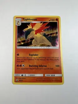 Typhlosion SM185 Cosmos Holo 2019 Pokemon Sun & Moon Promo - LP - Image 2