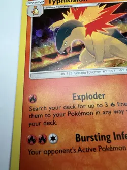 Typhlosion SM185 Cosmos Holo 2019 Pokemon Sun & Moon Promo - LP - Image 3