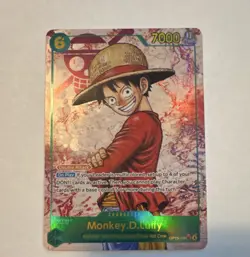 One Piece CCG Monkey.D.Luffy OP13-118 Foil Alternate Art Secret Rare - Image 1