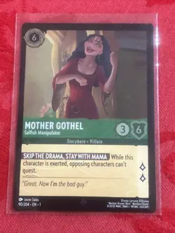 FOIL Lorcana - Super Rare - Mother Gothel - Selfish Manipulator - 90/204 FOIL - Image 1