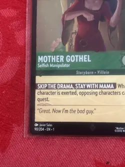 FOIL Lorcana - Super Rare - Mother Gothel - Selfish Manipulator - 90/204 FOIL - Image 4