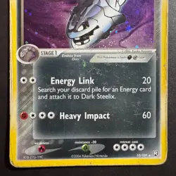 Steelix EX 10/109 Reverse Holo Pokemon Card EX Team Rocket Returns Eng - Image 4