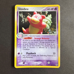POKEMON Card EX FireRed & LeafGreen Slowbro Cosmo Foil Reverse Holo Rare 14/112 - Image 1