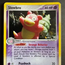POKEMON Card EX FireRed & LeafGreen Slowbro Cosmo Foil Reverse Holo Rare 14/112 - Image 3