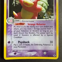POKEMON Card EX FireRed & LeafGreen Slowbro Cosmo Foil Reverse Holo Rare 14/112 - Image 4