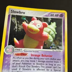 POKEMON Card EX FireRed & LeafGreen Slowbro Cosmo Foil Reverse Holo Rare 14/112 - Image 5