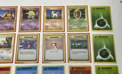 1999 Pokemon Base Set Unlimited Non Holo Trading Card Bundle (Set Of 25) - Image 3