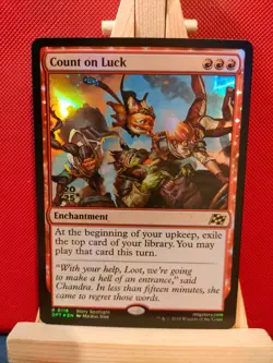Count on Luck FOIL - Aetherdrift - NM - Rare - MTG - Image 1