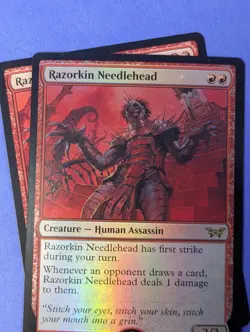 MTG Magic: Duskmourn: House of Horror: Razorkin Needlehead Foil #0153 Rare - NM - Image 3