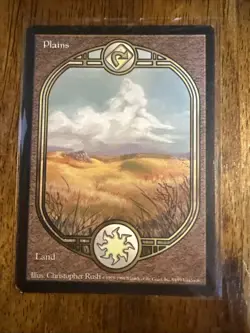 MTG Plains 1998 Unglued UGL Full Art Basic Land LP Christopher Rush MTG - Image 1