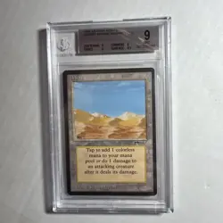 MTG Arabian Nights Desert Campfire Variant BGS 9 Quad+ Mint Gem Mint surface '93 - Image 1