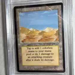 MTG Arabian Nights Desert Campfire Variant BGS 9 Quad+ Mint Gem Mint surface '93 - Image 3