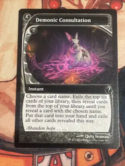 Demonic Consultation (Future Sight) (181) [Mystery Booster 2] - Image 1