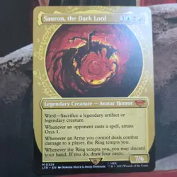 MTG - Lord of the Rings - Sauron, the Dark Lord (Showcase) #329 Mythic - Image 1