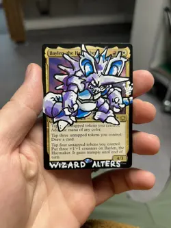 1:1 Pokemon/Magic the Gathering Alter! Nidoking x Baylon the Haymaker - Image 1