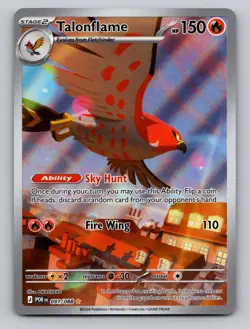 Talonflame 091/088 Holo Illustration Rare Perfect Order Pokemon Holo NM - Image 1